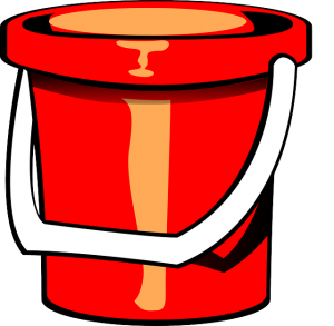 Metaphorically similar to this kind of bucket.